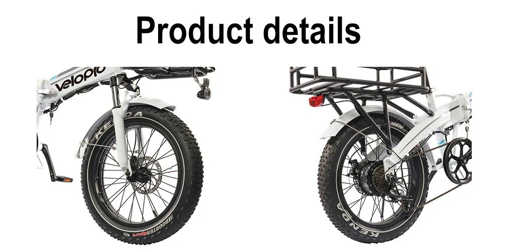 2023 Lectric Ebike Folding Electric Bike 20 Inch 48V 500W High Range Electric Cargo Cycle Suspension Foldable Electric Fat Bike with Cargo Basket