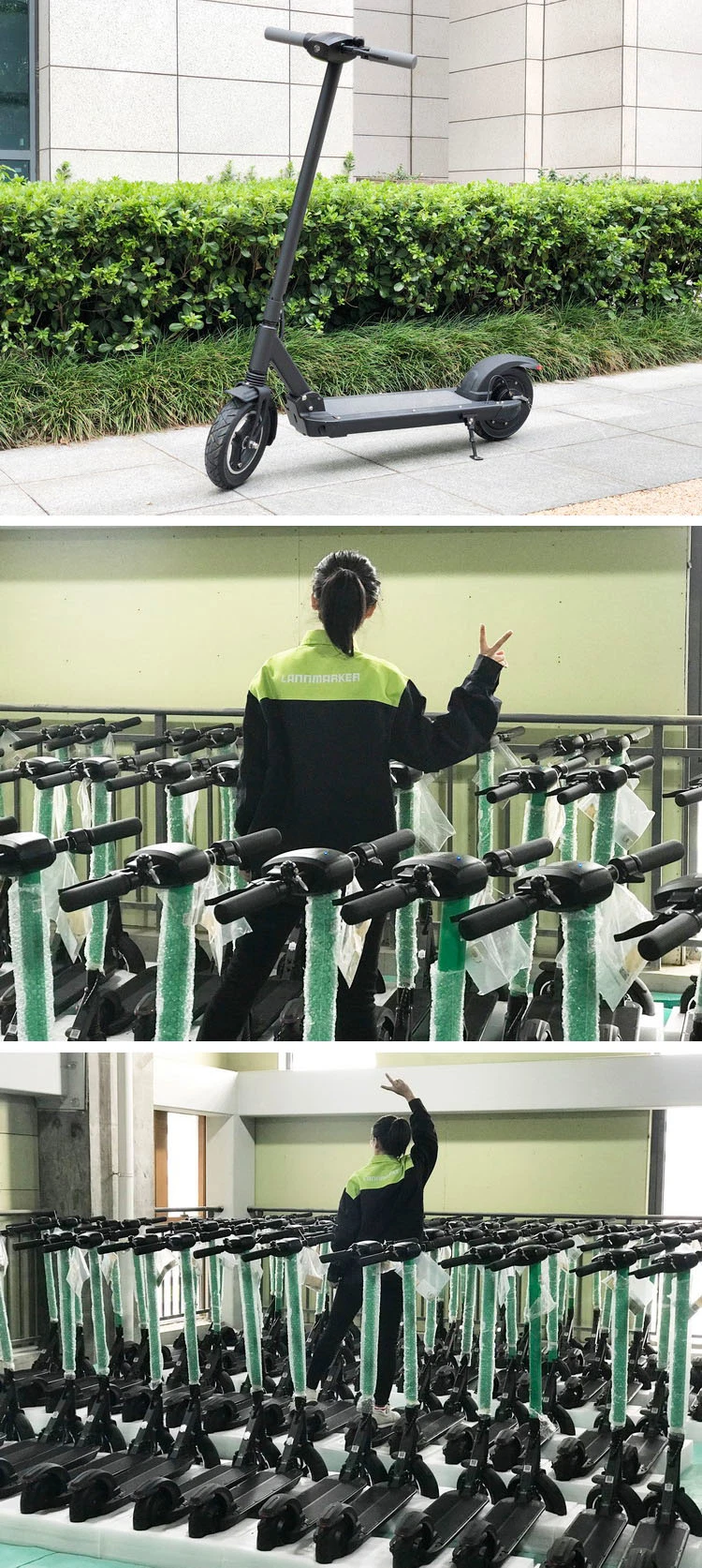 350W 25km/h Adult Electric Shared Scooter Kick E Scooter for sale