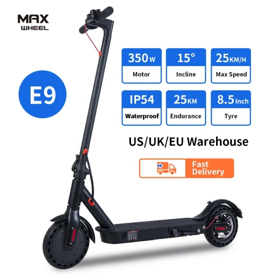 15 Years Factory 8.5inch 7.5A 350W Wheel Adult E Folding Electric Scooter with CE Approval